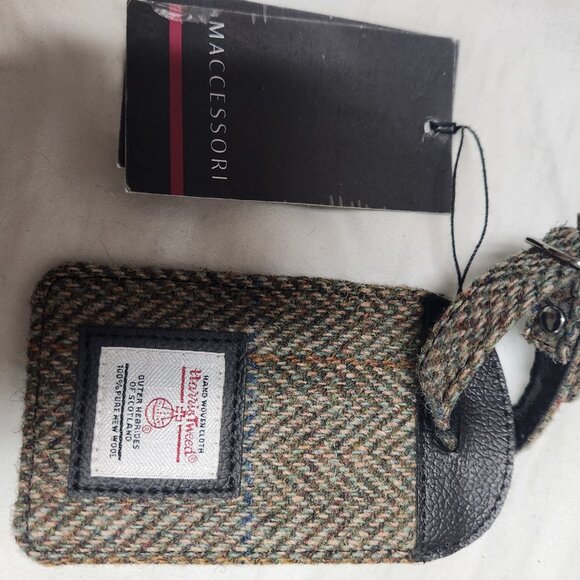 Harris Tweed Luggage Tag +BONUS Travel Magazine - Picture 2 of 6